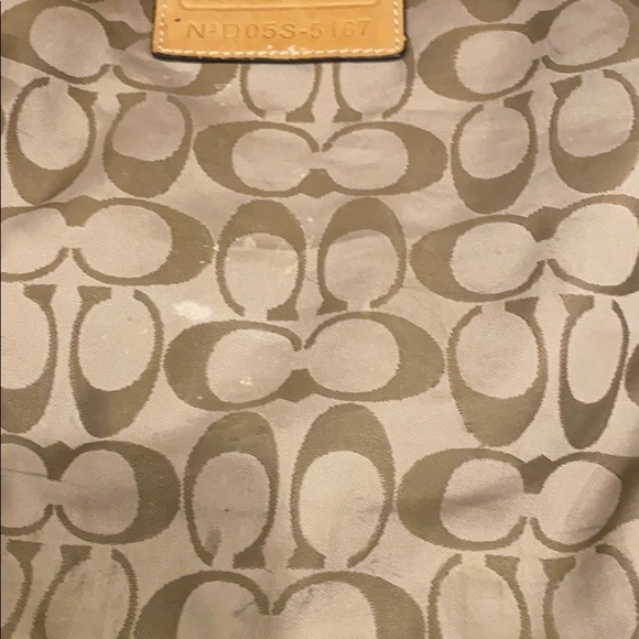 Coach, boho, leather, large zippered tote! - Picture 13 of 15